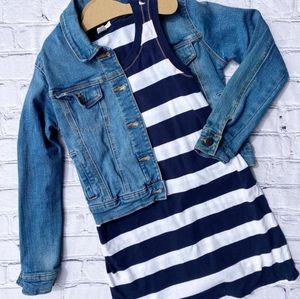 Crewcuts Dress & Old Navy Jeans Jacket